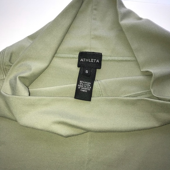 Athleta Green Fold Over Lycra A-Line Skirt S - Picture 5 of 6